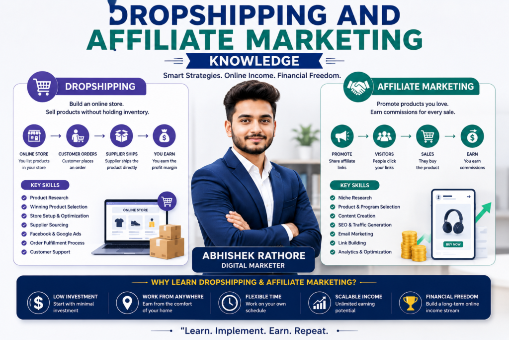 Abhishek Rathore Digital Marketer Dropshipping and Affiliate marketing